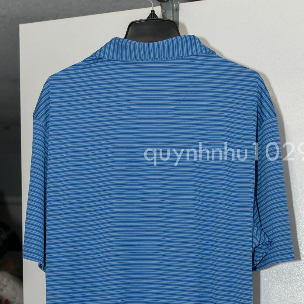 Greg Norman Men's ML75 Polo in blue  size XL - Picture 6 of 6